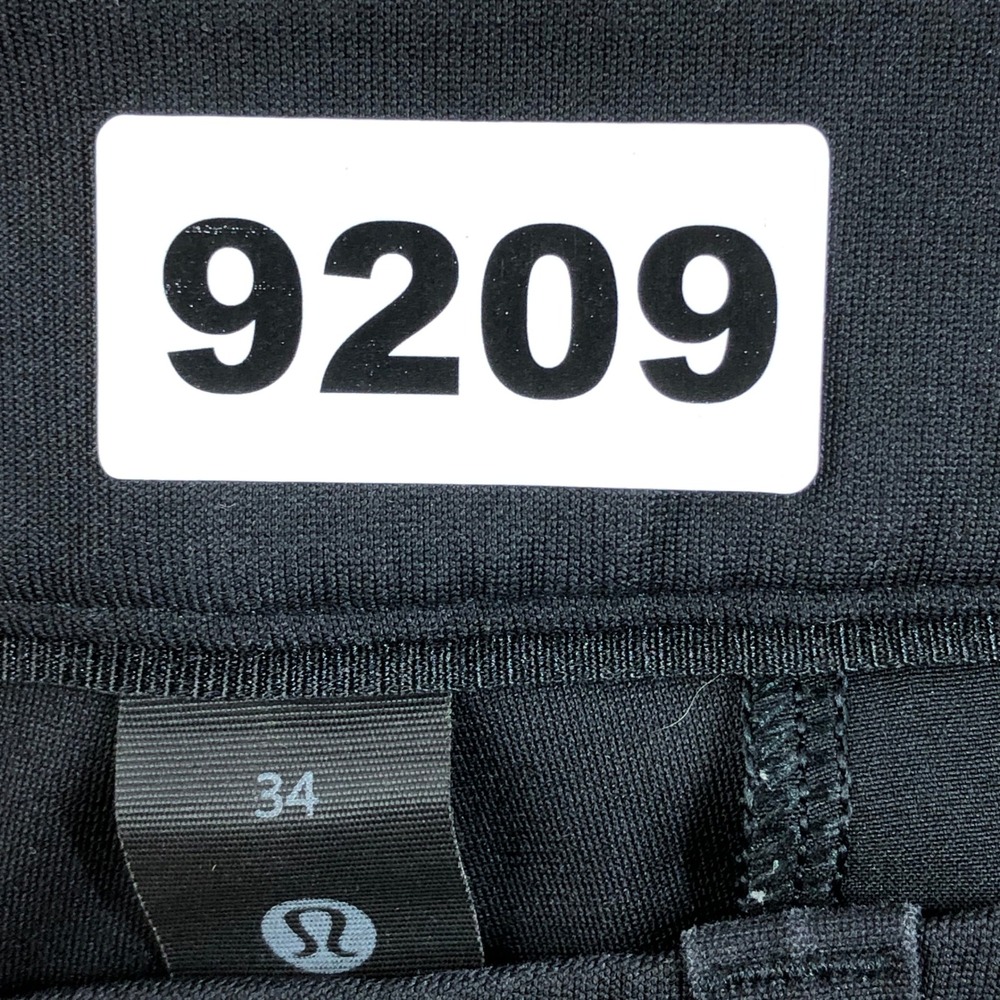Lululemon ABC Mens 34 Black Technical Slim Fit Golf Casual Pants Athletic Gym - Picture 13 of 13
